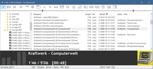 1by1 - Small and fast audio directory player with powerful features